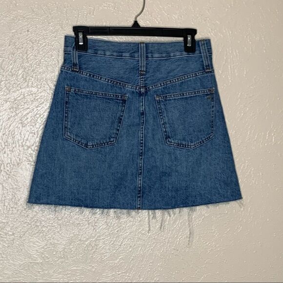 Madewell rigid denim mini skirt a-line - Picture 5 of 9